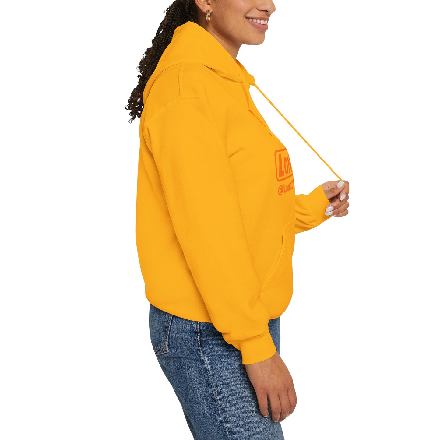 I Pumpkin LongD® Logo Hoodie orange basic tag logo