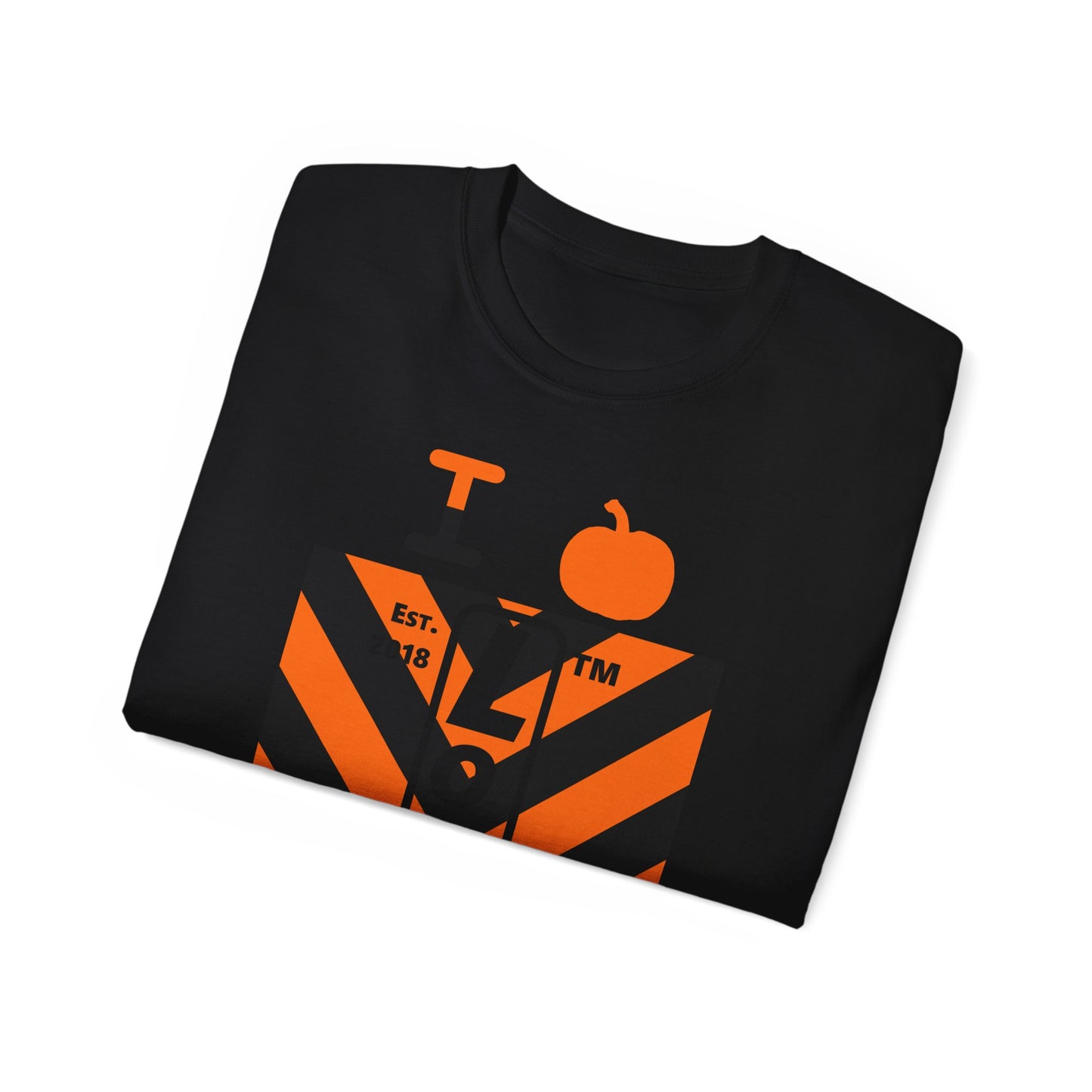 I pumpkin LongD Hyde Park negative upright downward chevron 4-print logo cotton tee