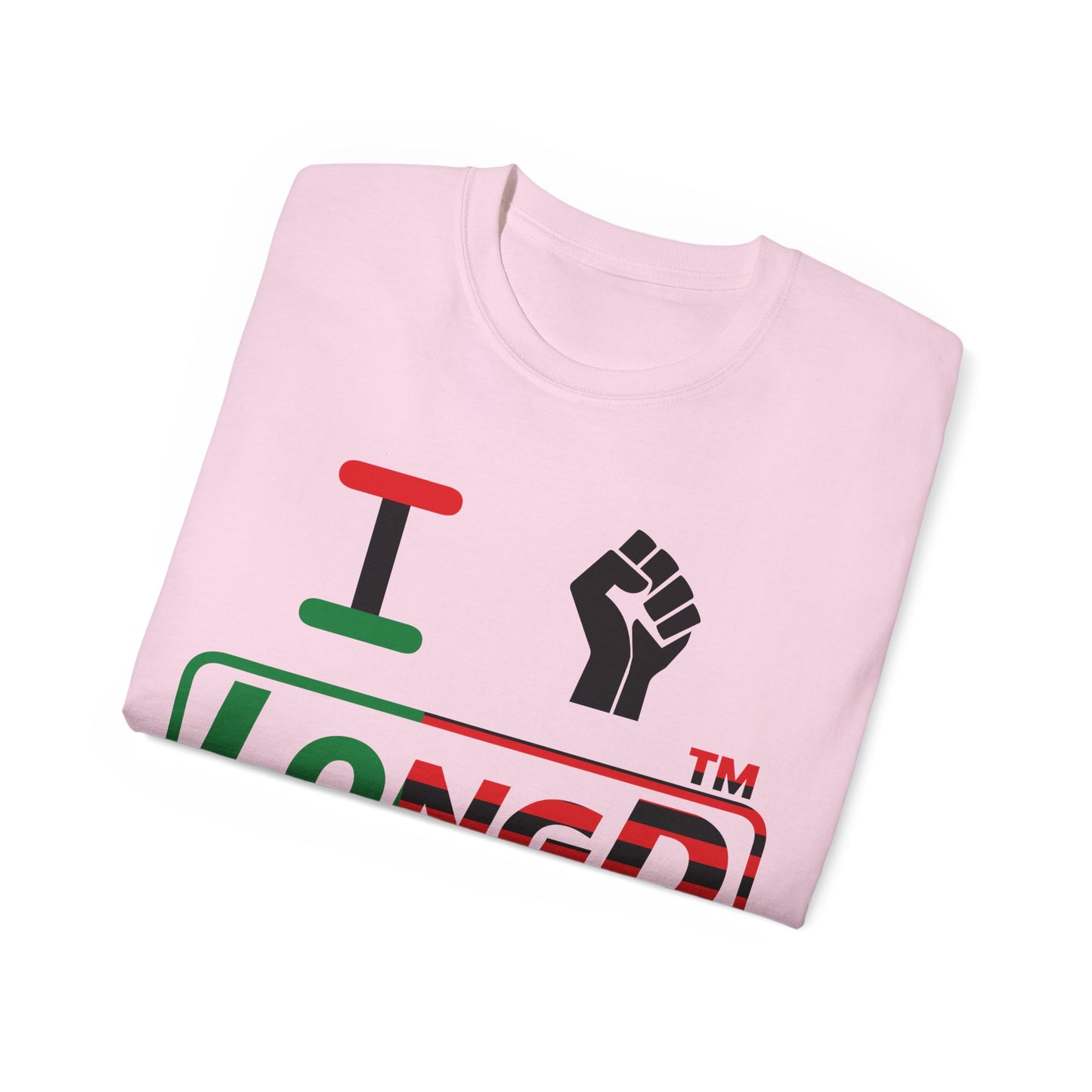 I fist LongD positive flag Chicago logo cotton tee