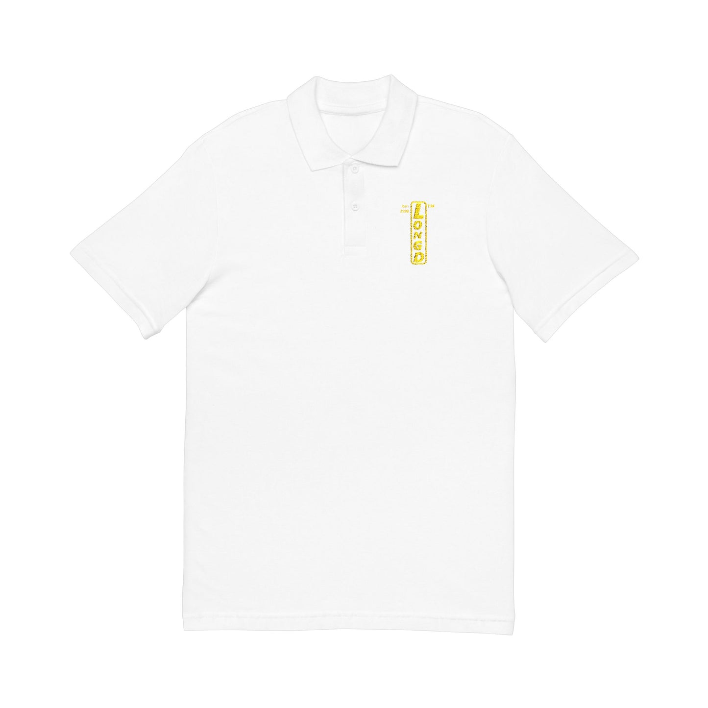 Embroidered LongD alternate basic logo upright polo shirt
