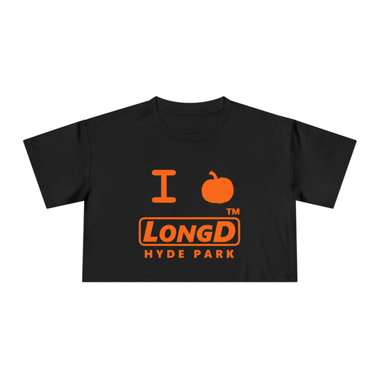 I Pumpkin LongD Logo Crop Tee orange basic Hyde Park logo