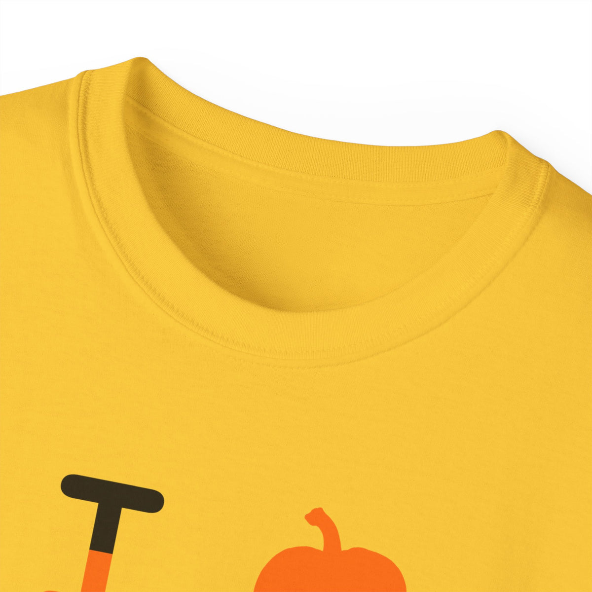 I pumpkin LongD Tag-domain positive upright pixel-weighted 12-striped front-back logo cotton tee