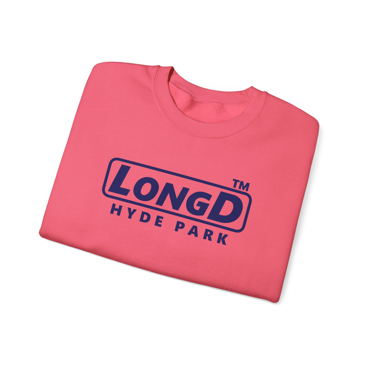 LongD Hyde Park positive basic Navy (002060) logo crewneck sweatshirt