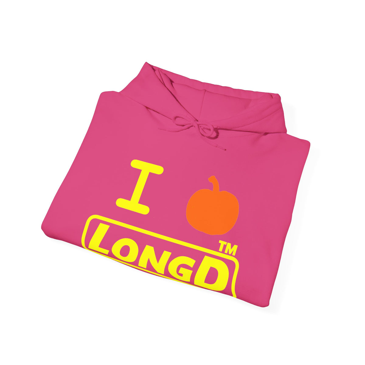 I pumpkin LongD Hyde Park positive alternate basic Yellow (FFFF00) logo hoodie