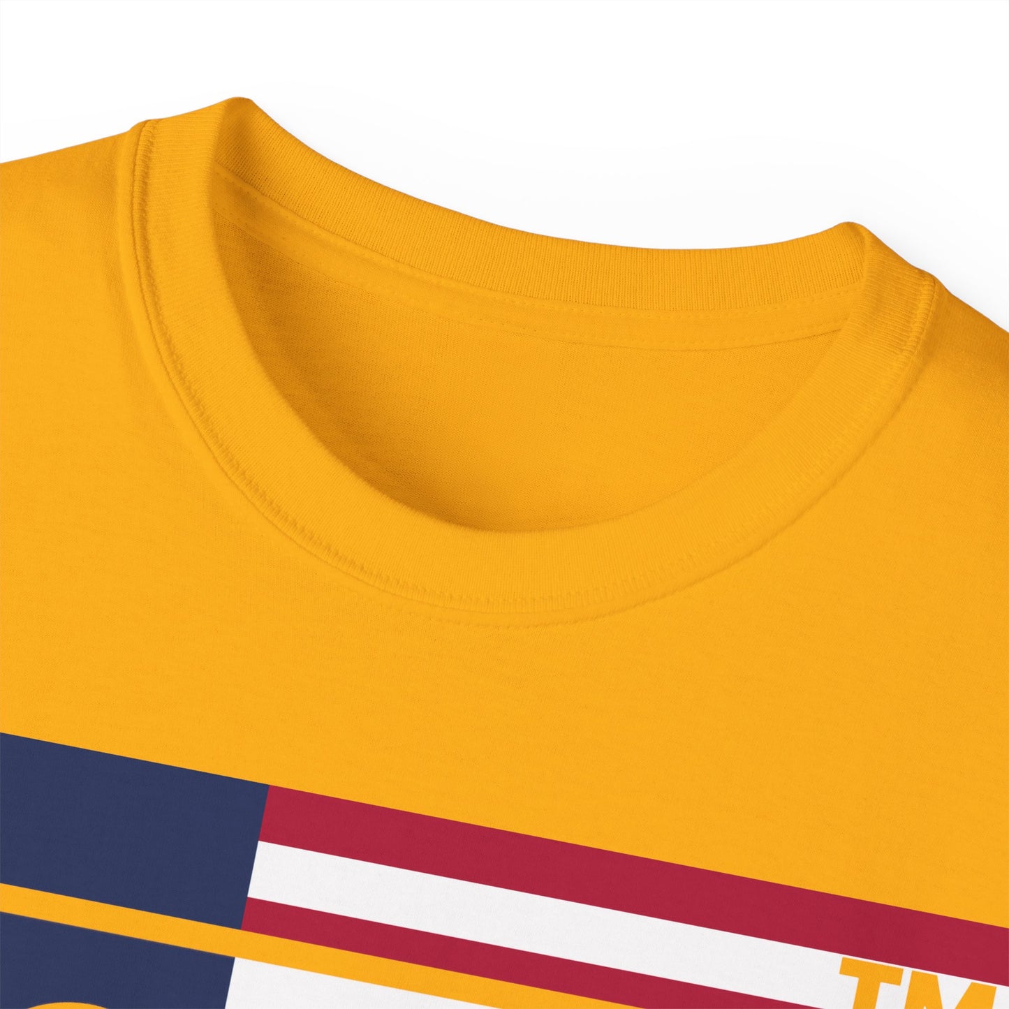 LongD negative flag 4-print Hyde Park logo cotton tee (patriotic colors)
