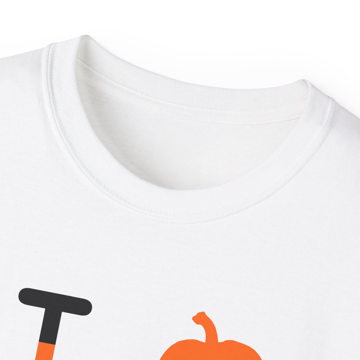 I pumpkin LongD Hyde Park positive 12-striped logo cotton tee