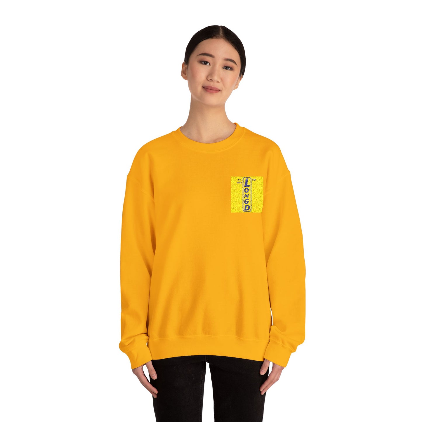 Embroidered Unisex Heavy Blend™ Crewneck Sweatshirt official logo upright