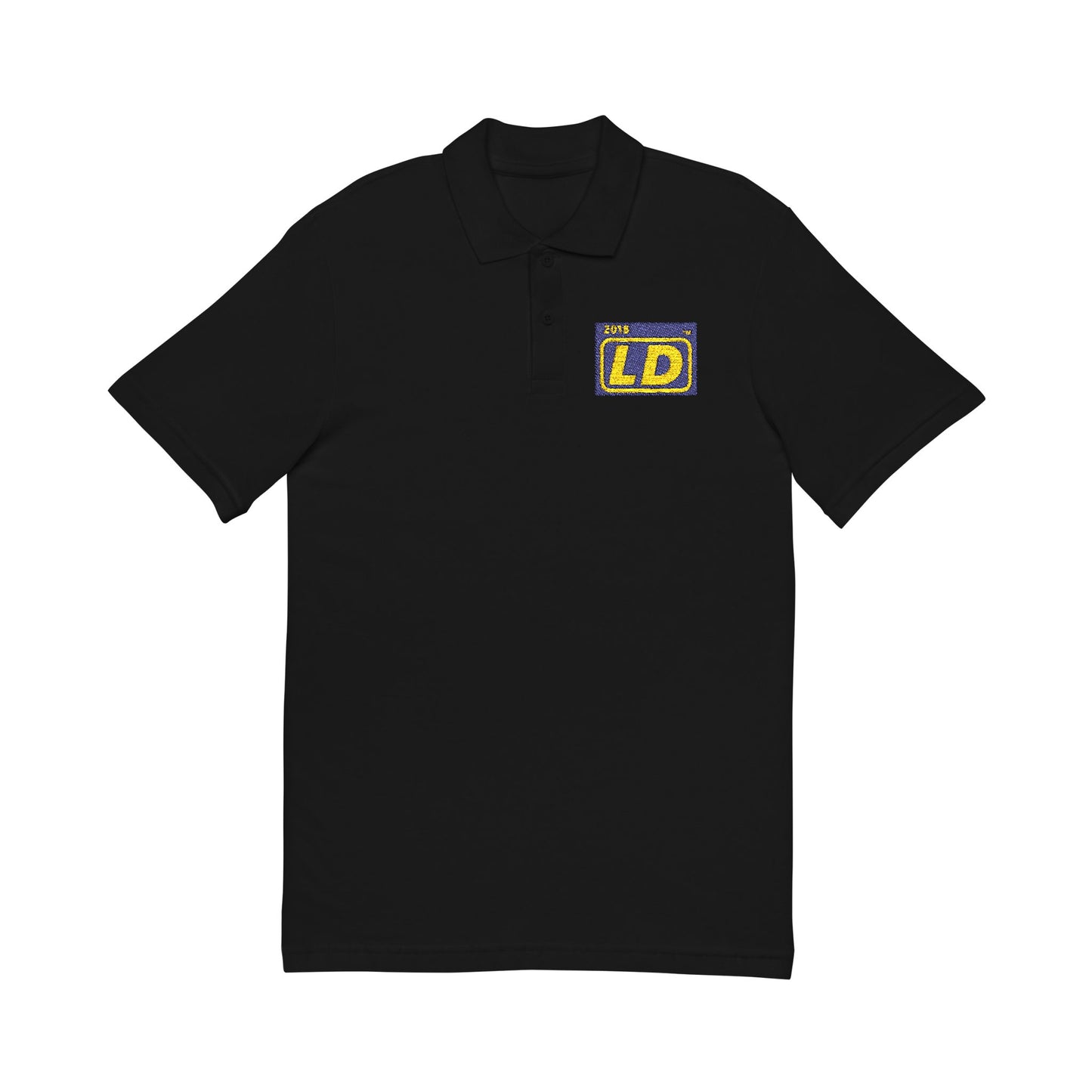 Embroidered LongD reverse official logo initials polo shirt