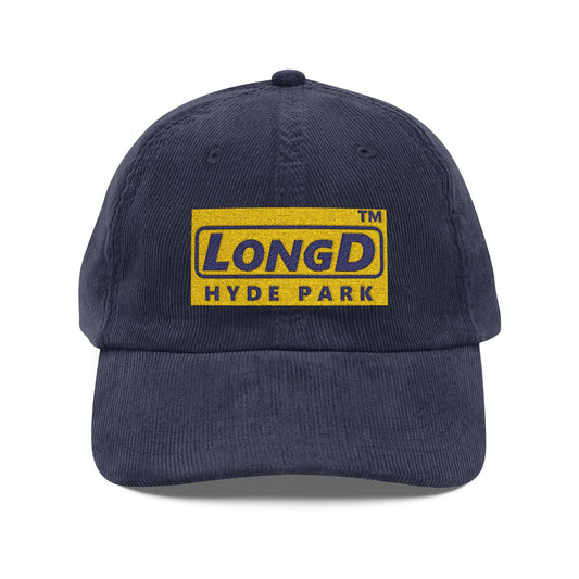 Embroidered Corduroy Cap Official Hyde Park logo