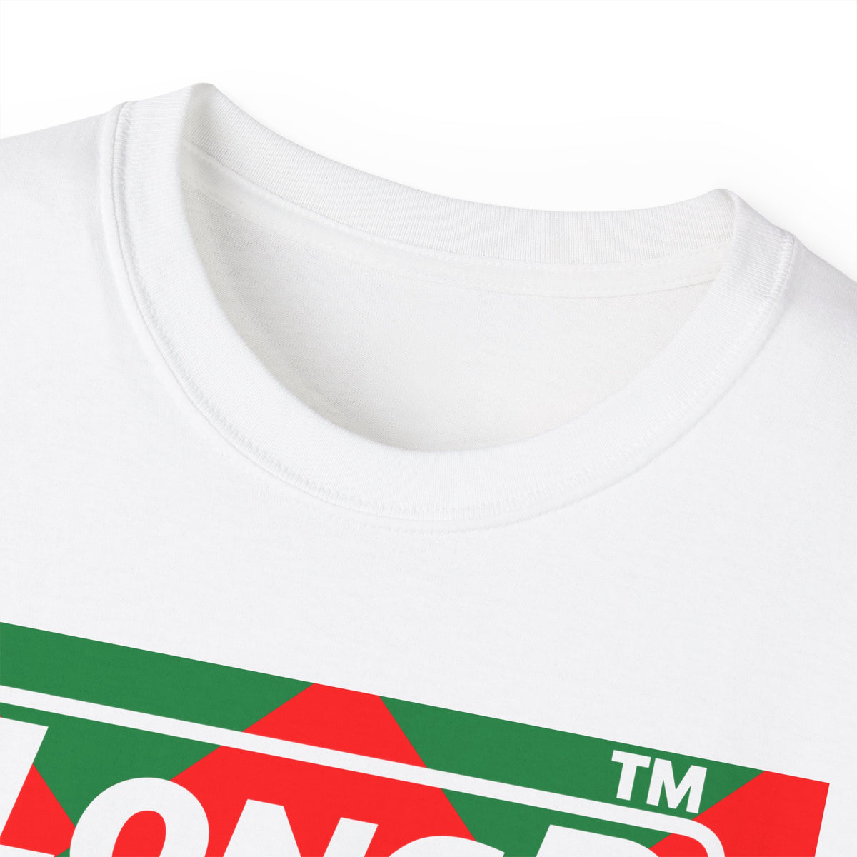 LongD Chicago negative big argyle logo (Xmas colors) cotton tee