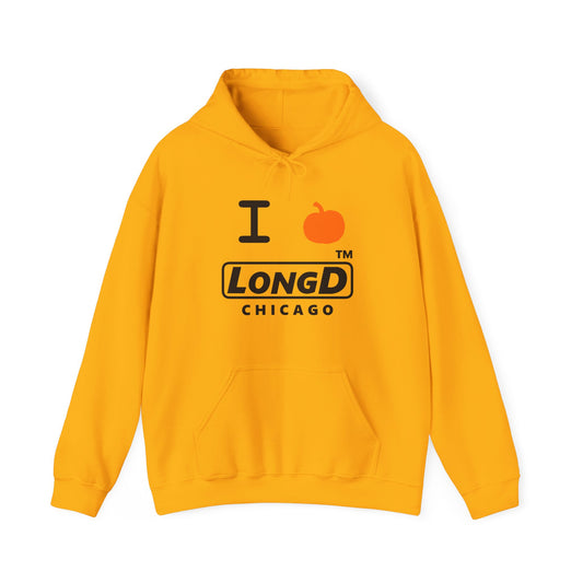 I Pumpkin LongD® Logo Hoodie black basic Chicago logo