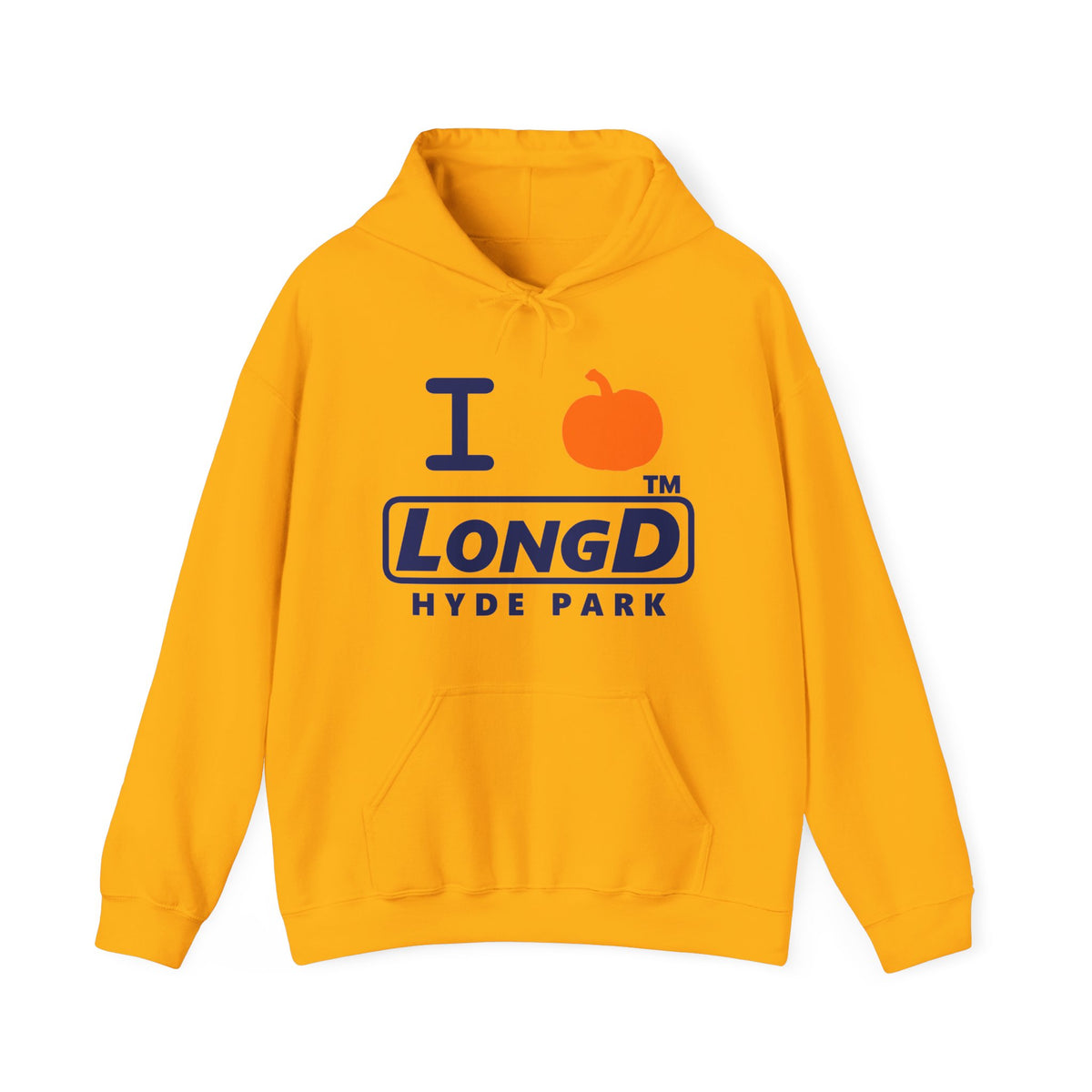 I pumpkin LongD Hyde Park positive basic Navy (002060) logo hoodie