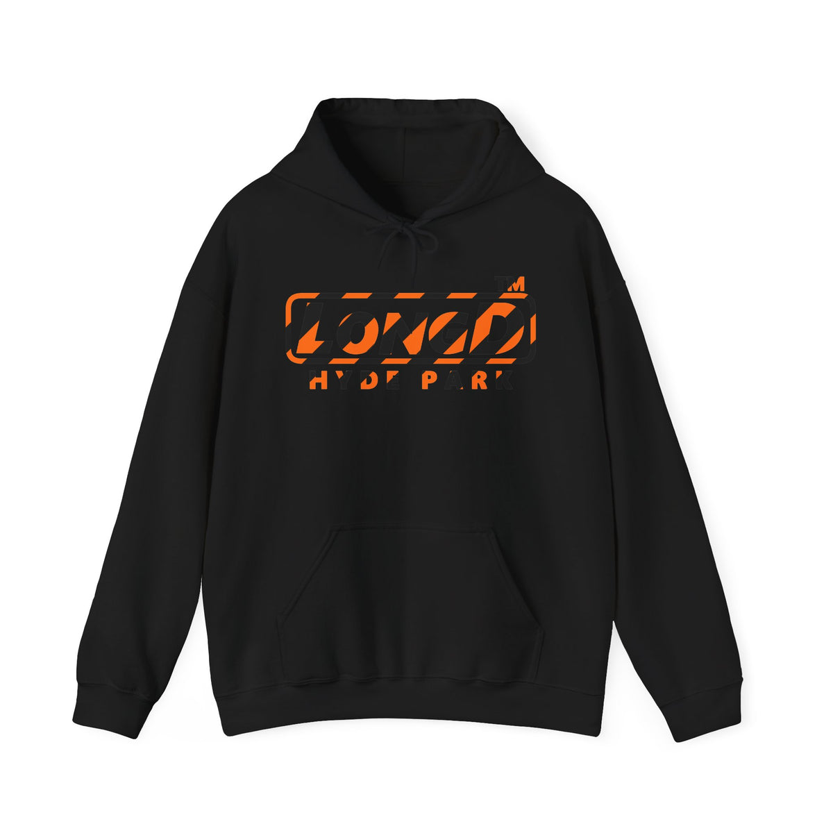 LongD Hyde Park positive 12-striped logo (Halloween colors) hoodie