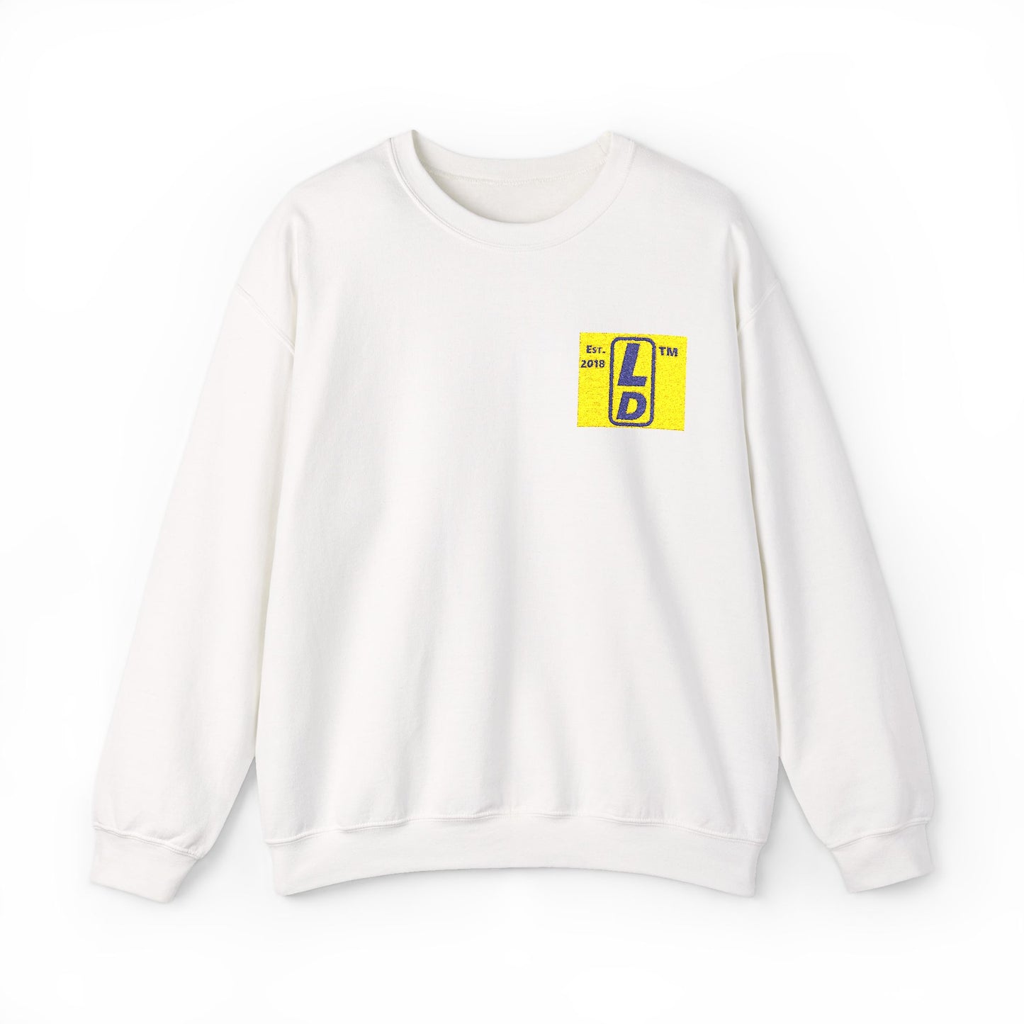 Embroidered Unisex Heavy Blend™ Crewneck Sweatshirt official logo upright initials