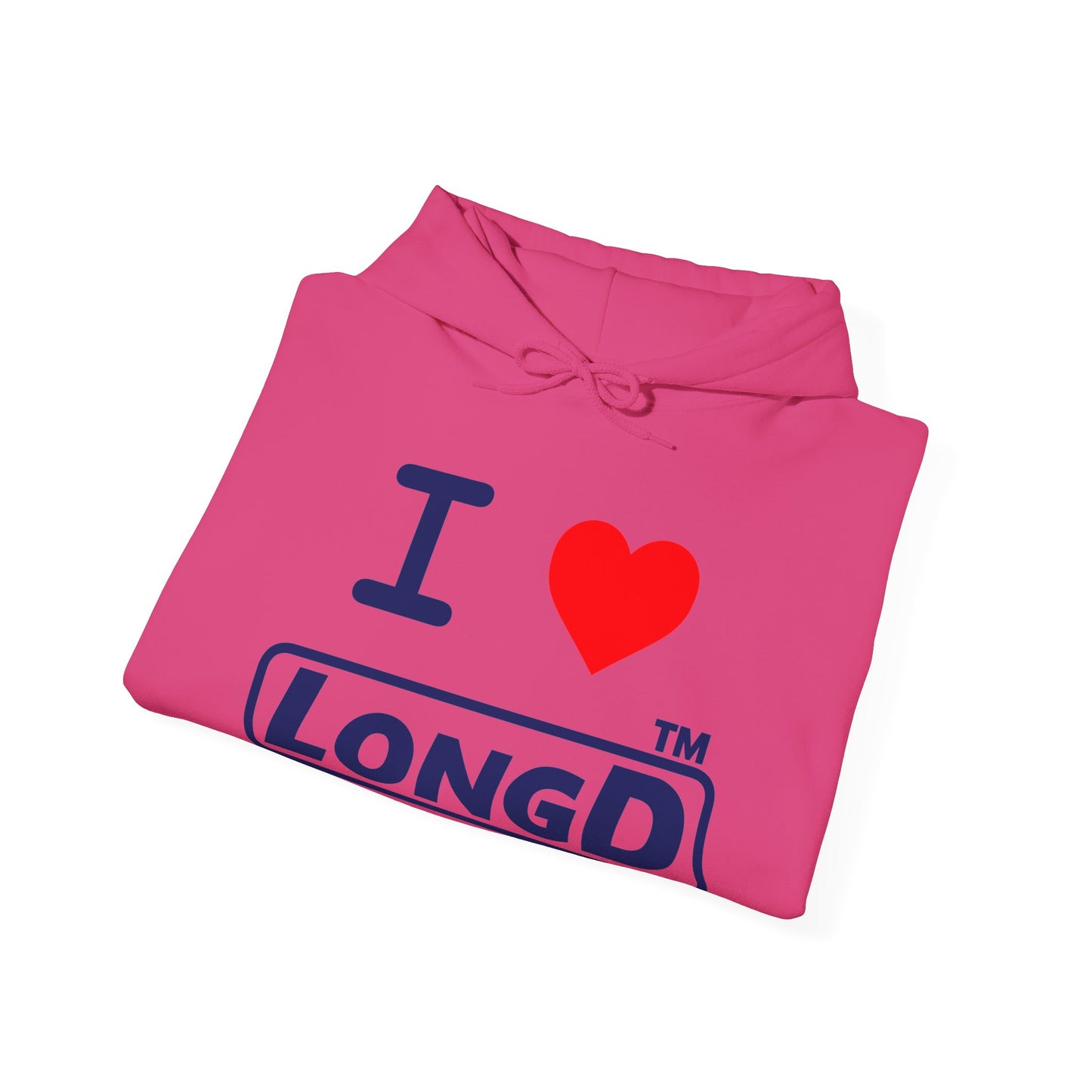 I Luv LongD Tag-domain positive official basic logo hoodie