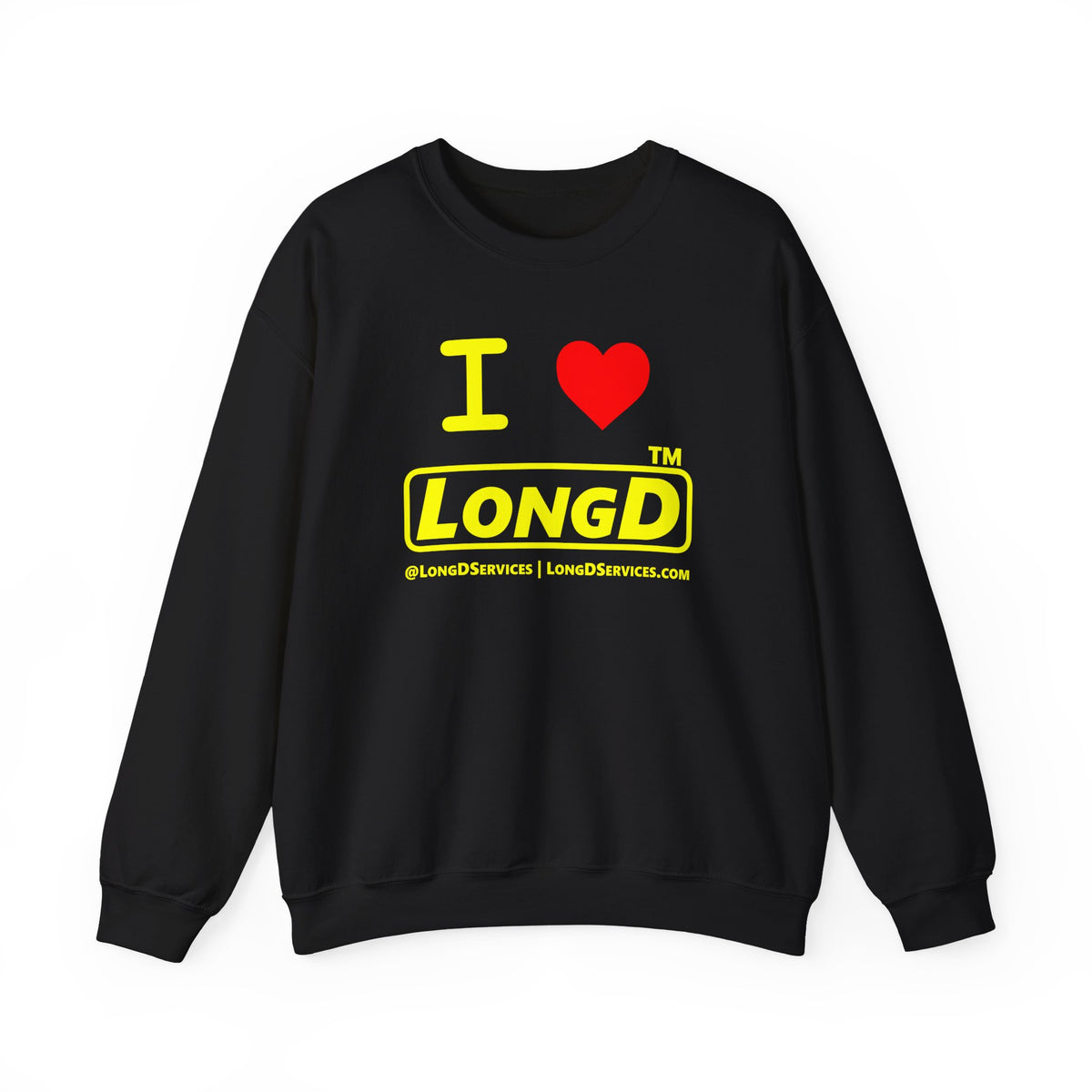 I Luv LongD Tag-domain positive alternate basic logo crewneck sweatshirt