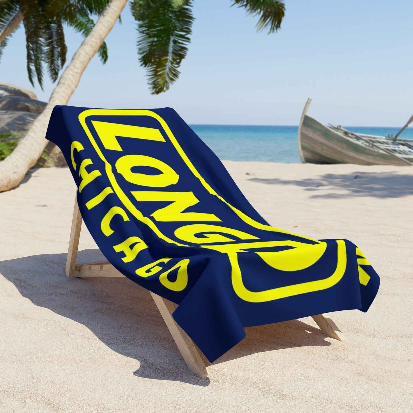LongD Reverse Official Logo Chicago Beach Towel