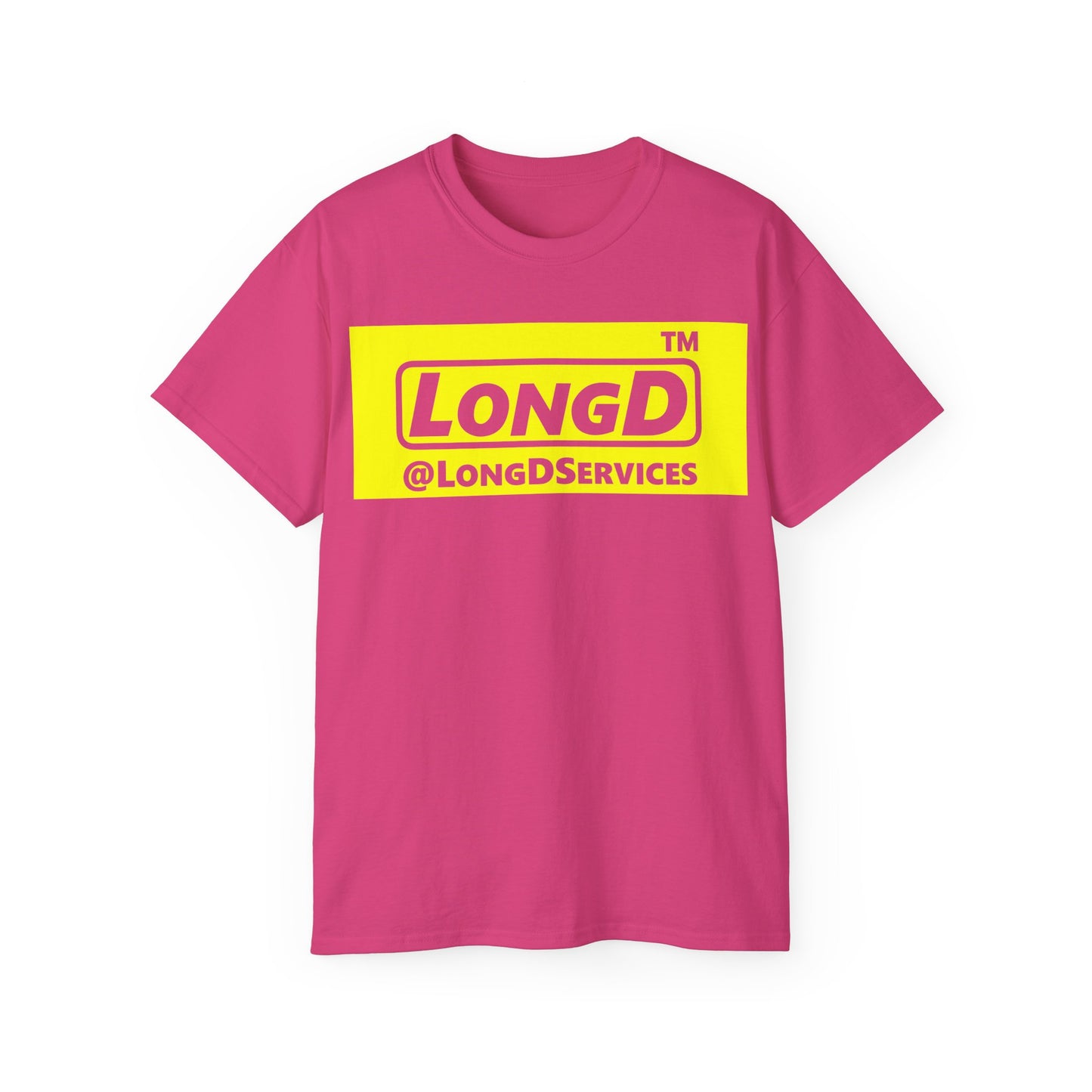 LongD® Logo Cotton Tee negative reverse basic logo