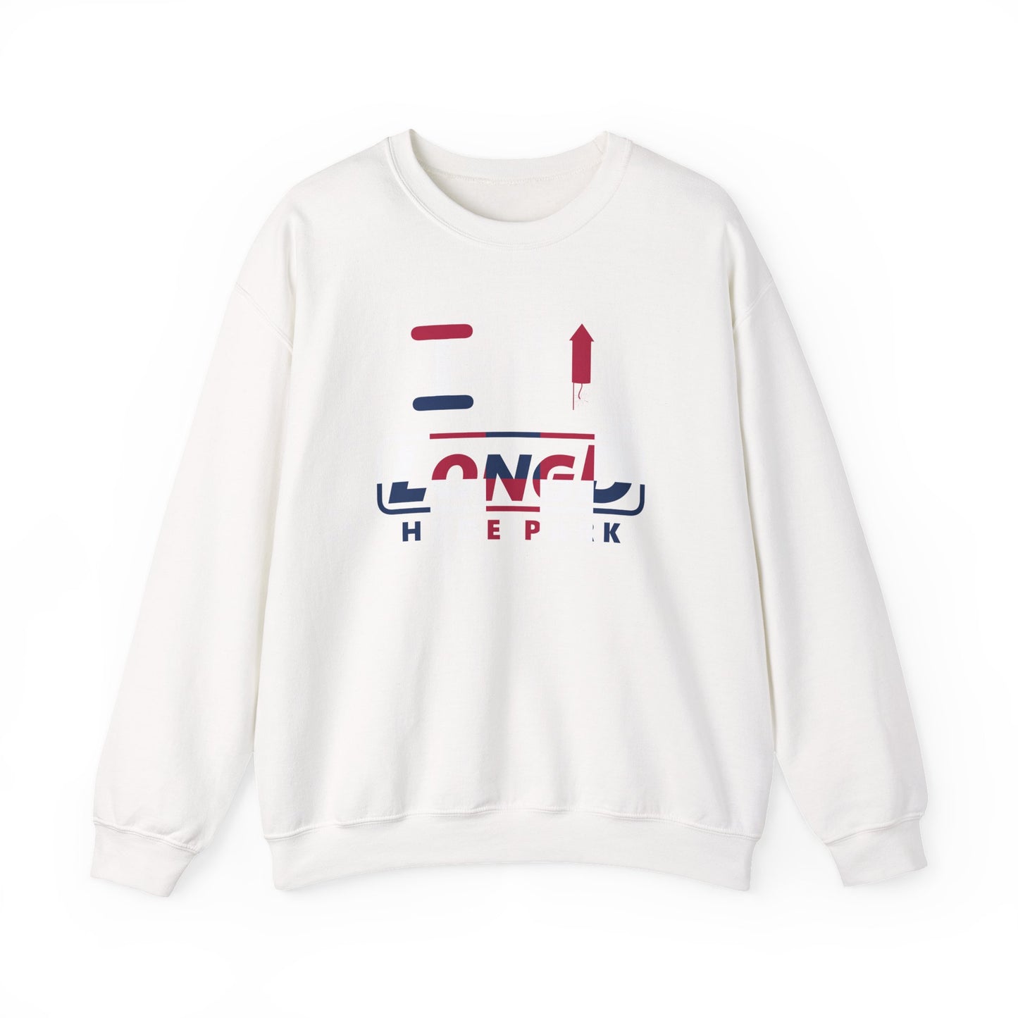 I firecracker LongD positive 2x5 Hyde Park logo crewneck sweatshirt