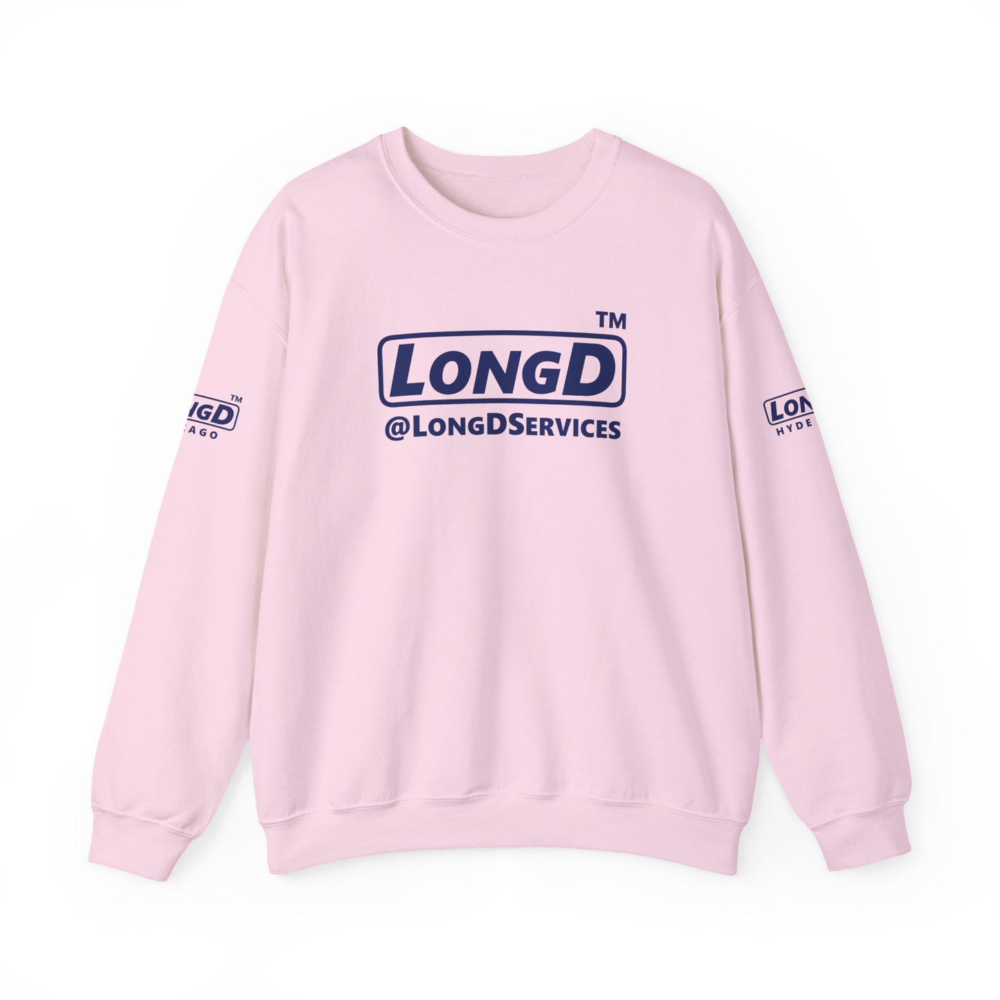 LongD official 4-print Tag logo crewneck sweatshirt