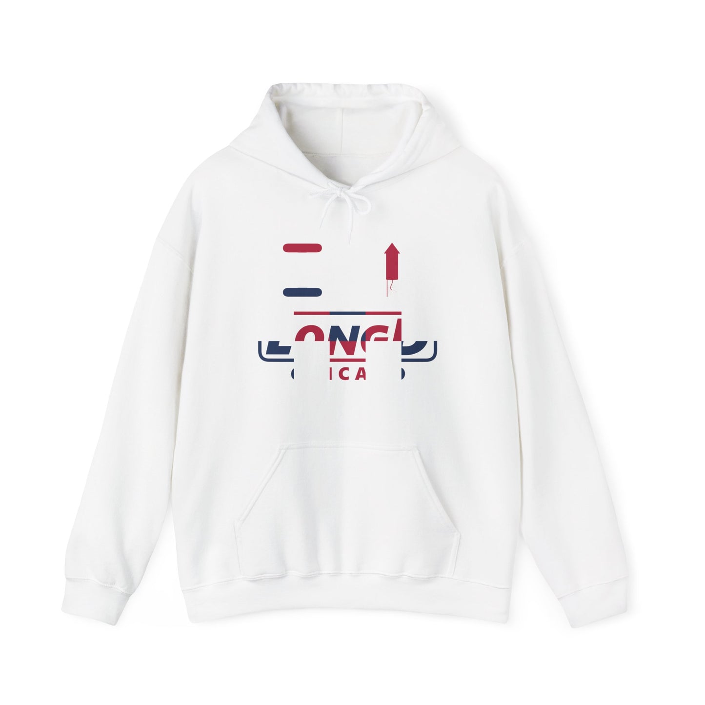 I firecracker LongD® positive 2x5 Chicago logo hoodie