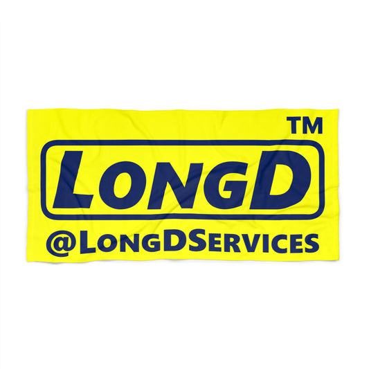 LongD Official Logo Beach Towel w Tag