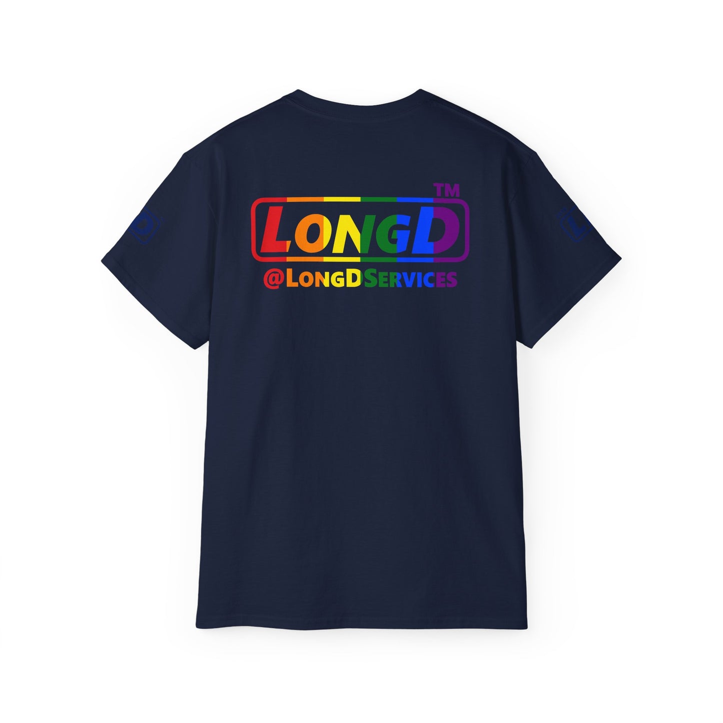 I Luv LongD official Chicago 4-print logo cotton tee (Pride colors)