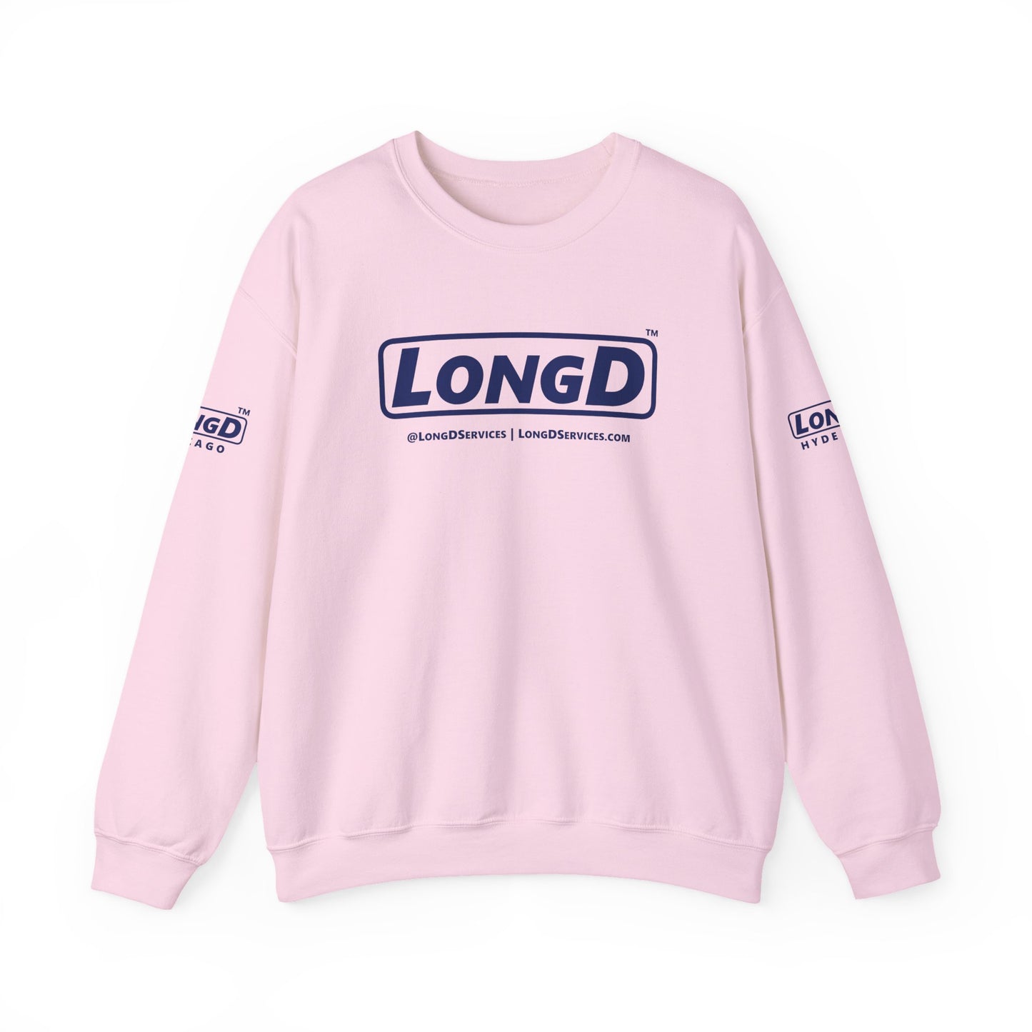 LongD official 4-print original logo crewneck sweatshirt