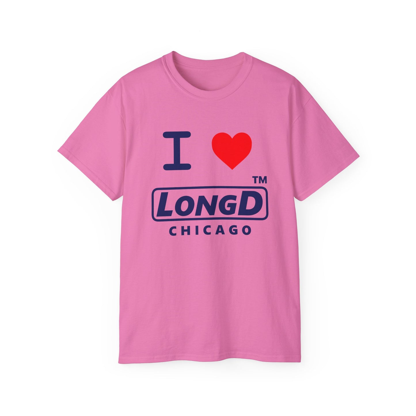 I Luv LongD® Logo Cotton Tee positive official basic Chicago logo
