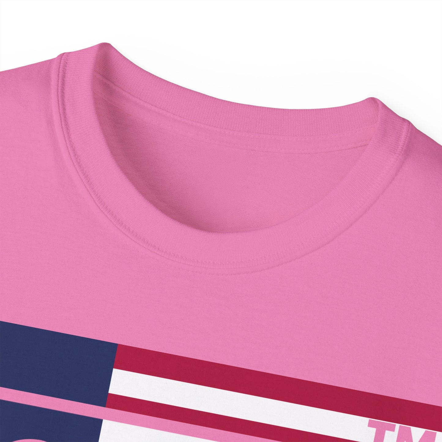 LongD negative flag 4-print Hyde Park logo cotton tee (patriotic colors)