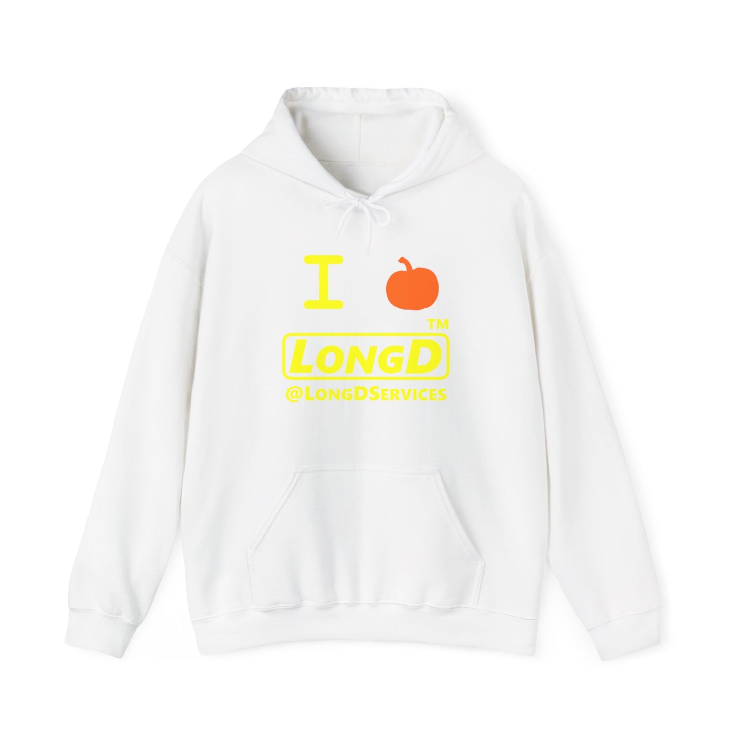 I Pumpkin LongD® Logo Hoodie yellow basic tag logo