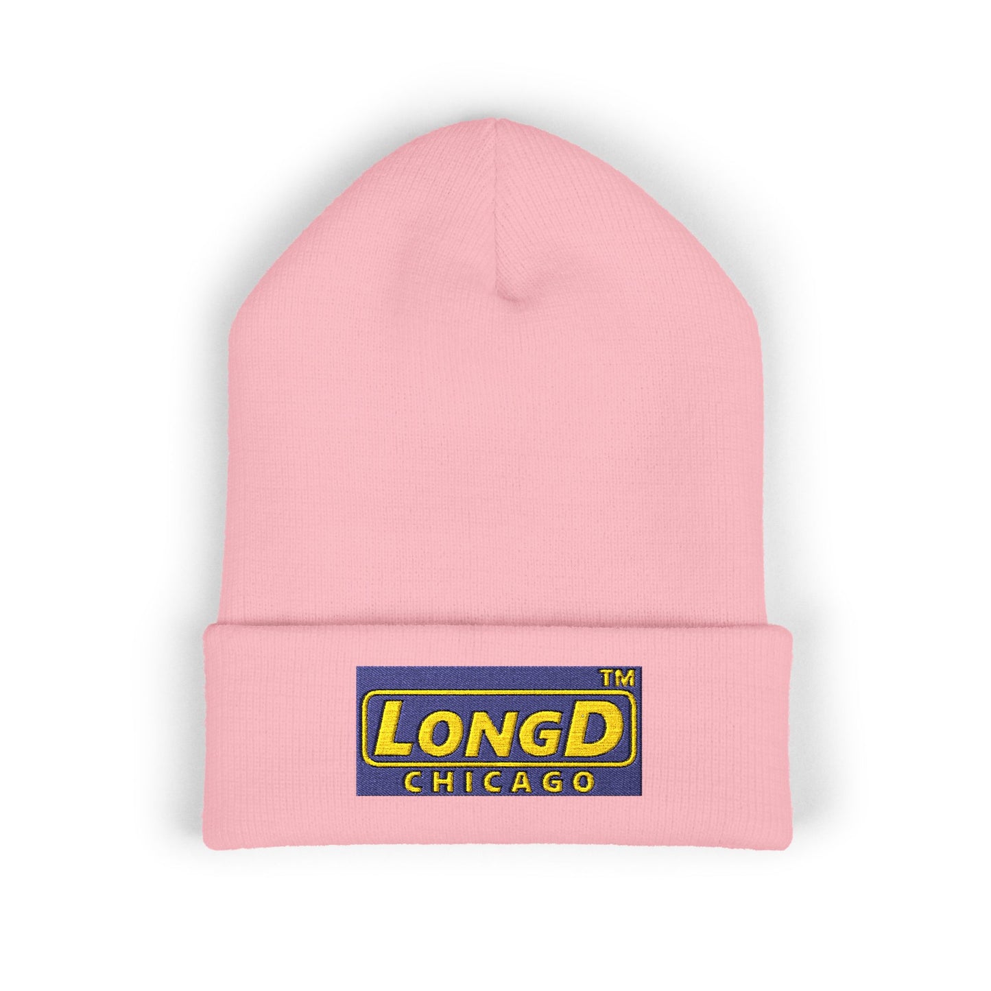 Embroidered Classic Cuffed Beanie Reverse Chicago Logo