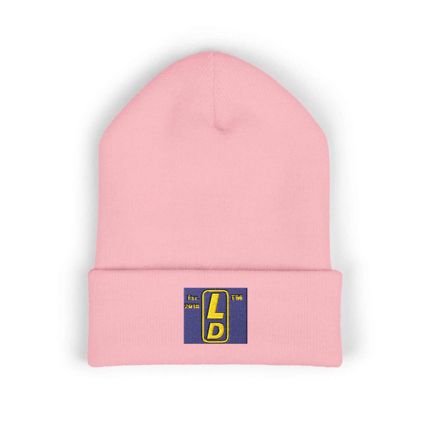Embroidered Classic Cuffed Beanie reverse official logo upright initials