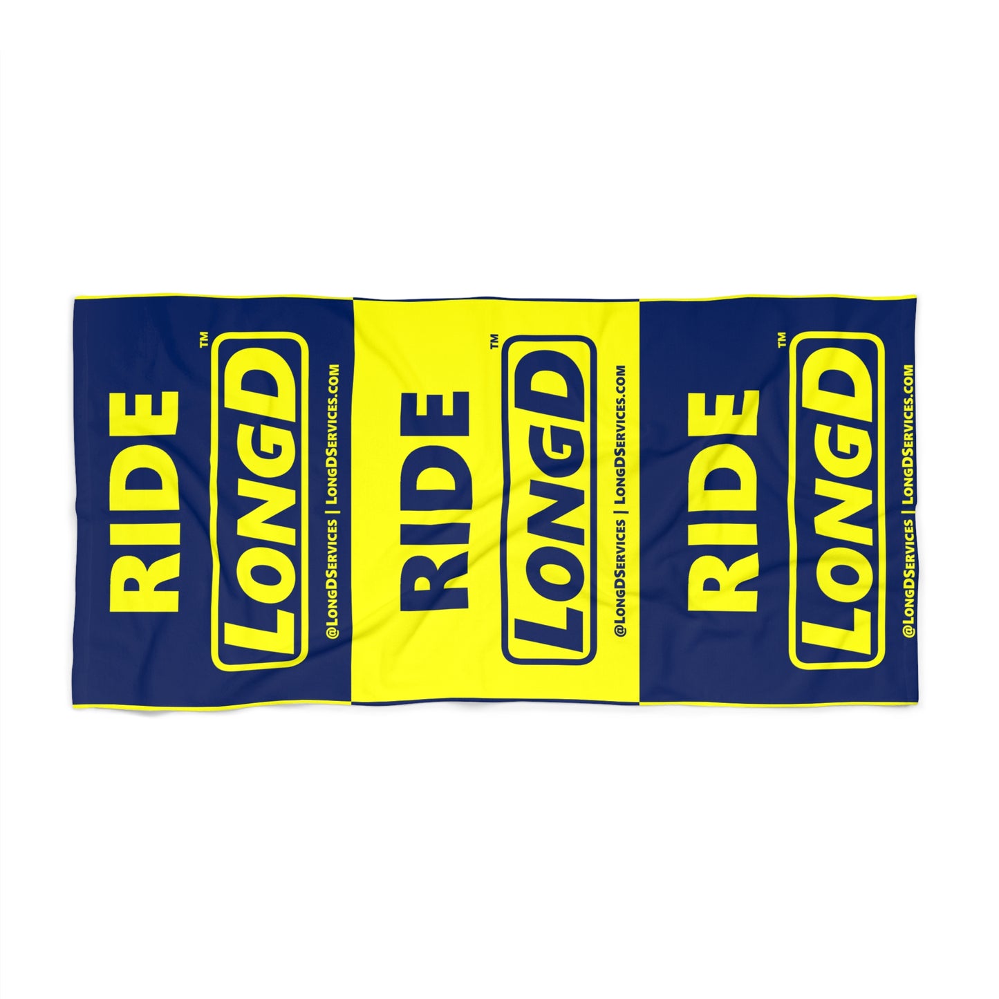 Ride LongD Mixed Parallel Logo Beach Towel