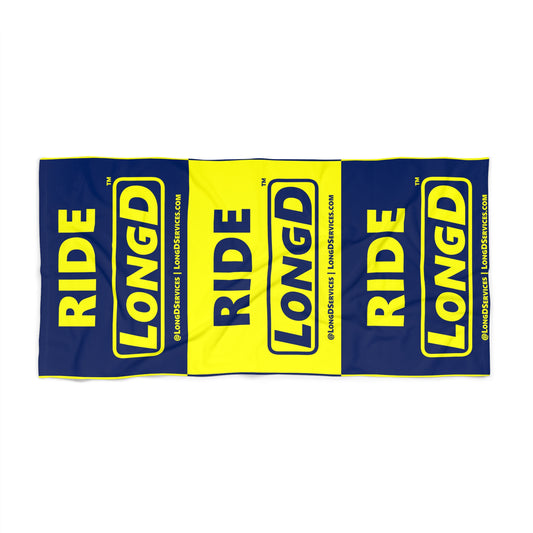 Ride LongD Mixed Parallel Logo Beach Towel