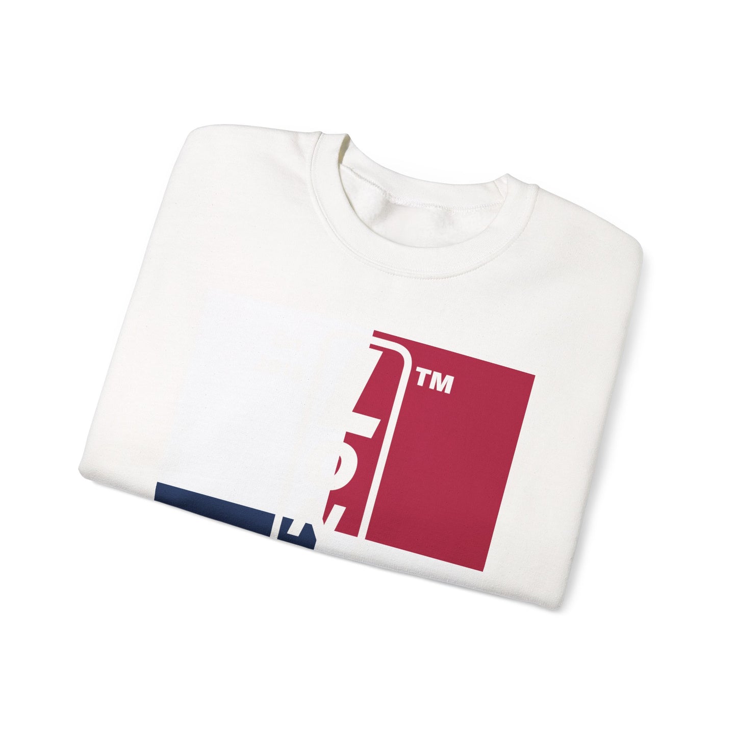 LongD negative quarters Chicago logo crewneck sweatshirt (patriotic colors)