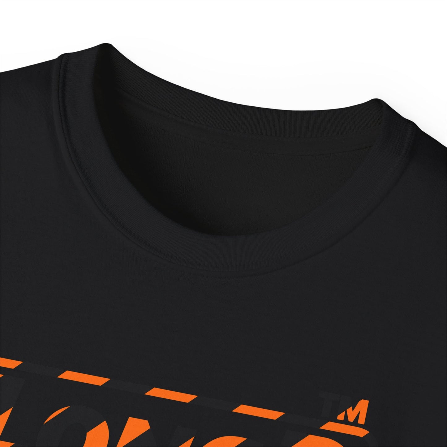LongD Hyde Park positive 12-striped 4-print logo (Halloween colors) cotton tee