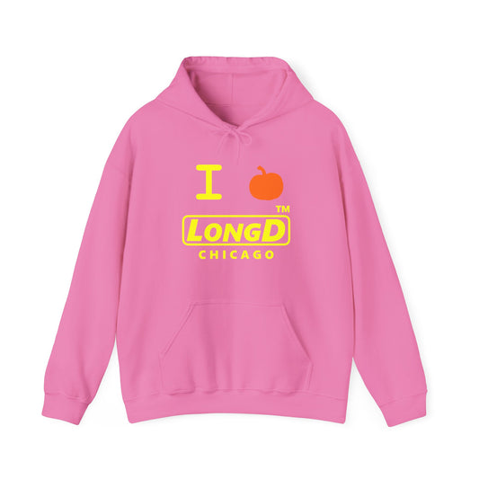 I Pumpkin LongD® Logo Hoodie yellow basic Chicago logo