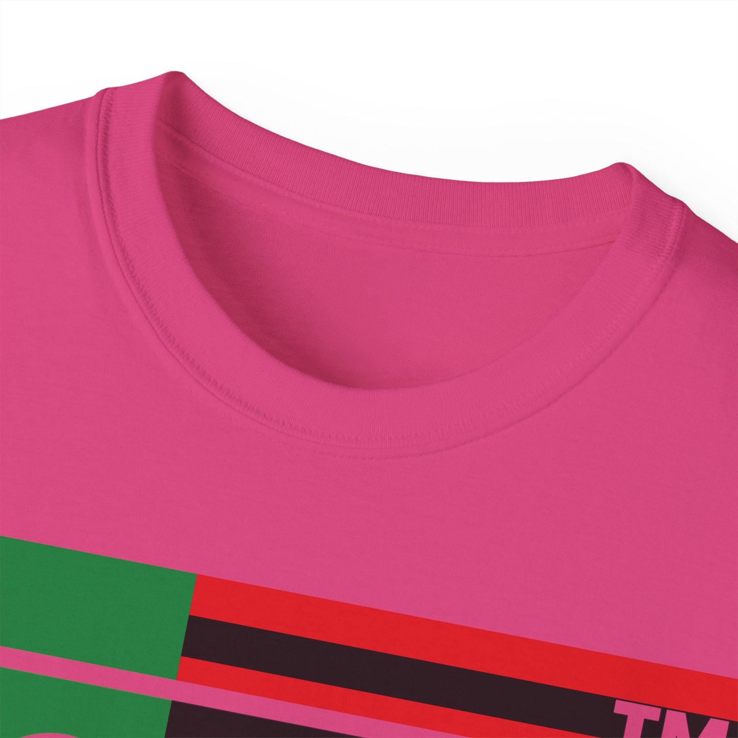 LongD negative flag Hyde Park logo 4-print cotton tee (Juneteenth colors)