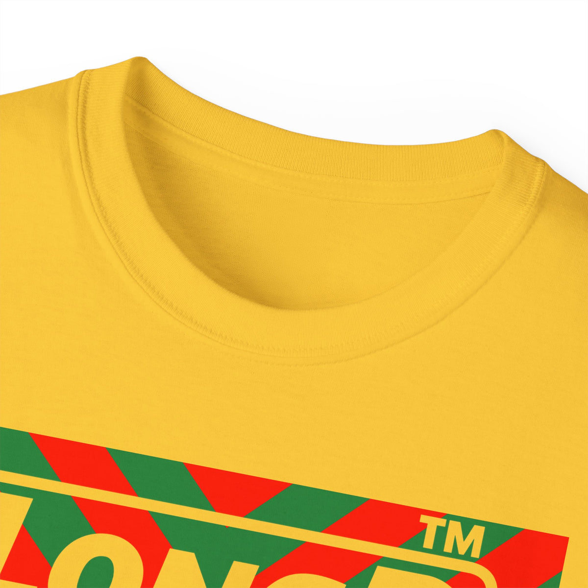 LongD Hyde Park negative downward chevron front-back logo (Xmas colors) cotton tee