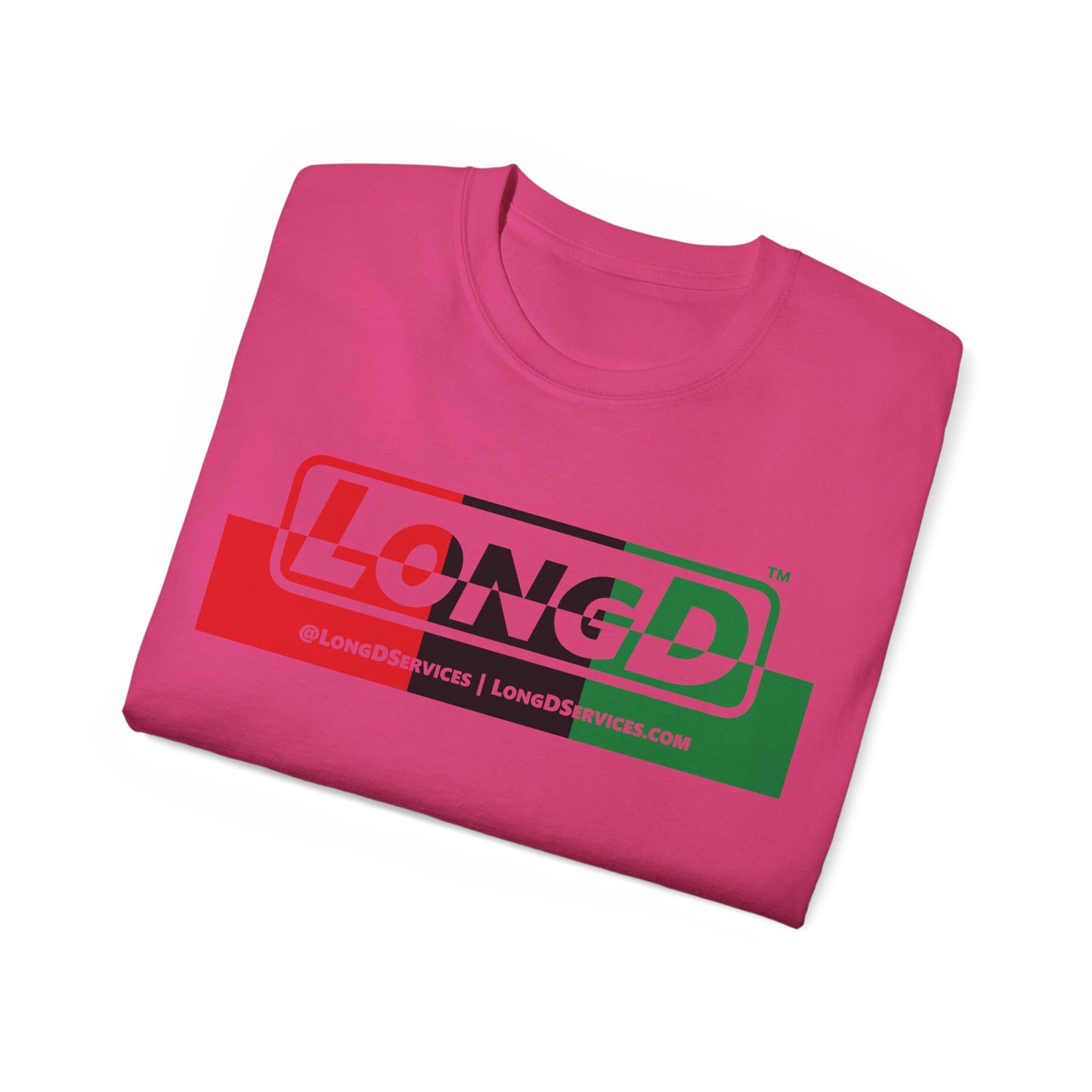 LongD® Logo Cotton Tee Juneteenth positive top negative bottom text