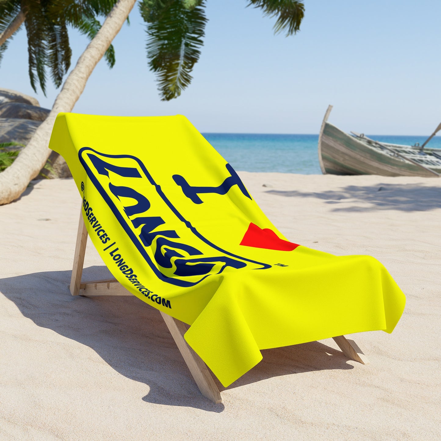 I Luv LongD Beach Towel