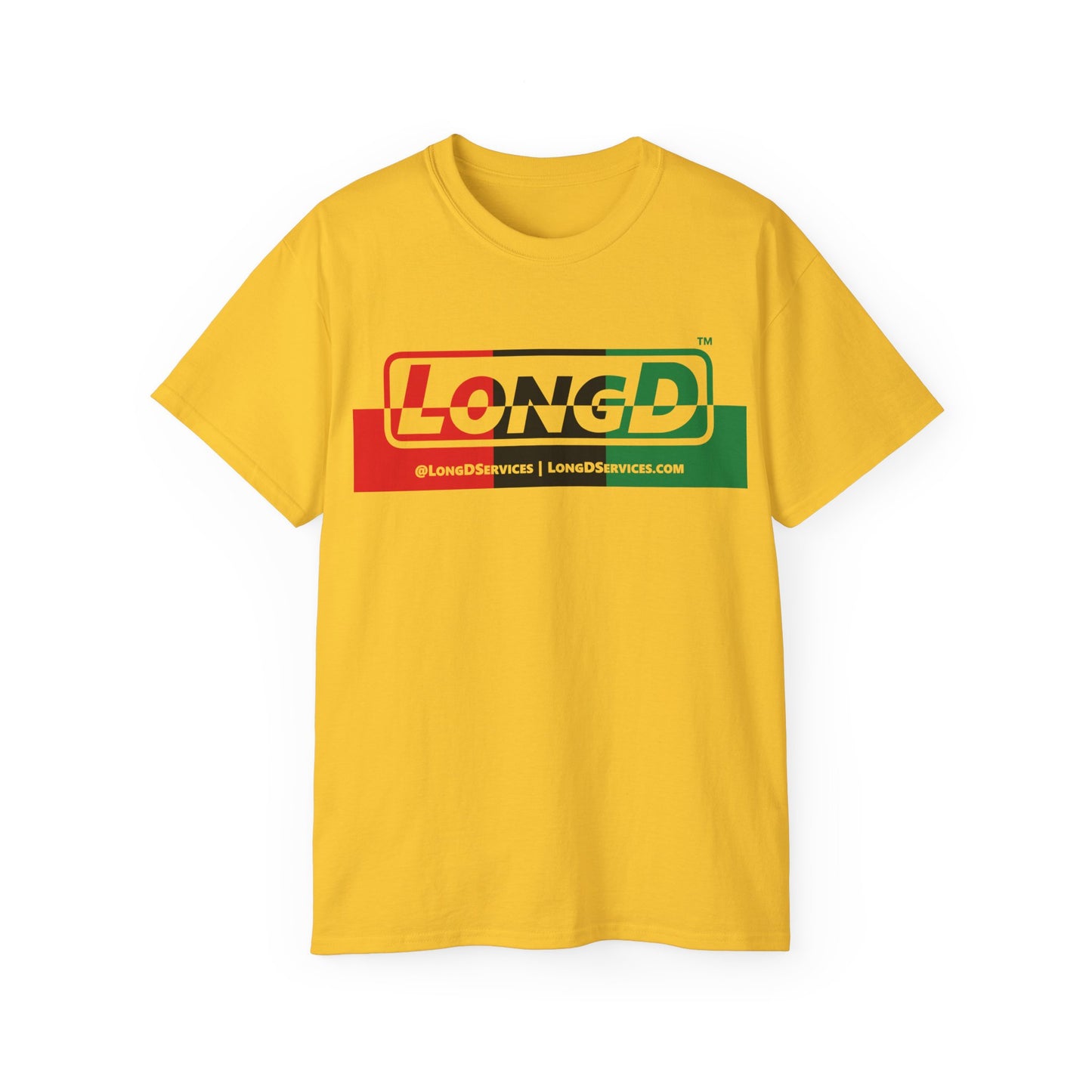 LongD® Logo Cotton Tee Juneteenth positive top negative bottom text