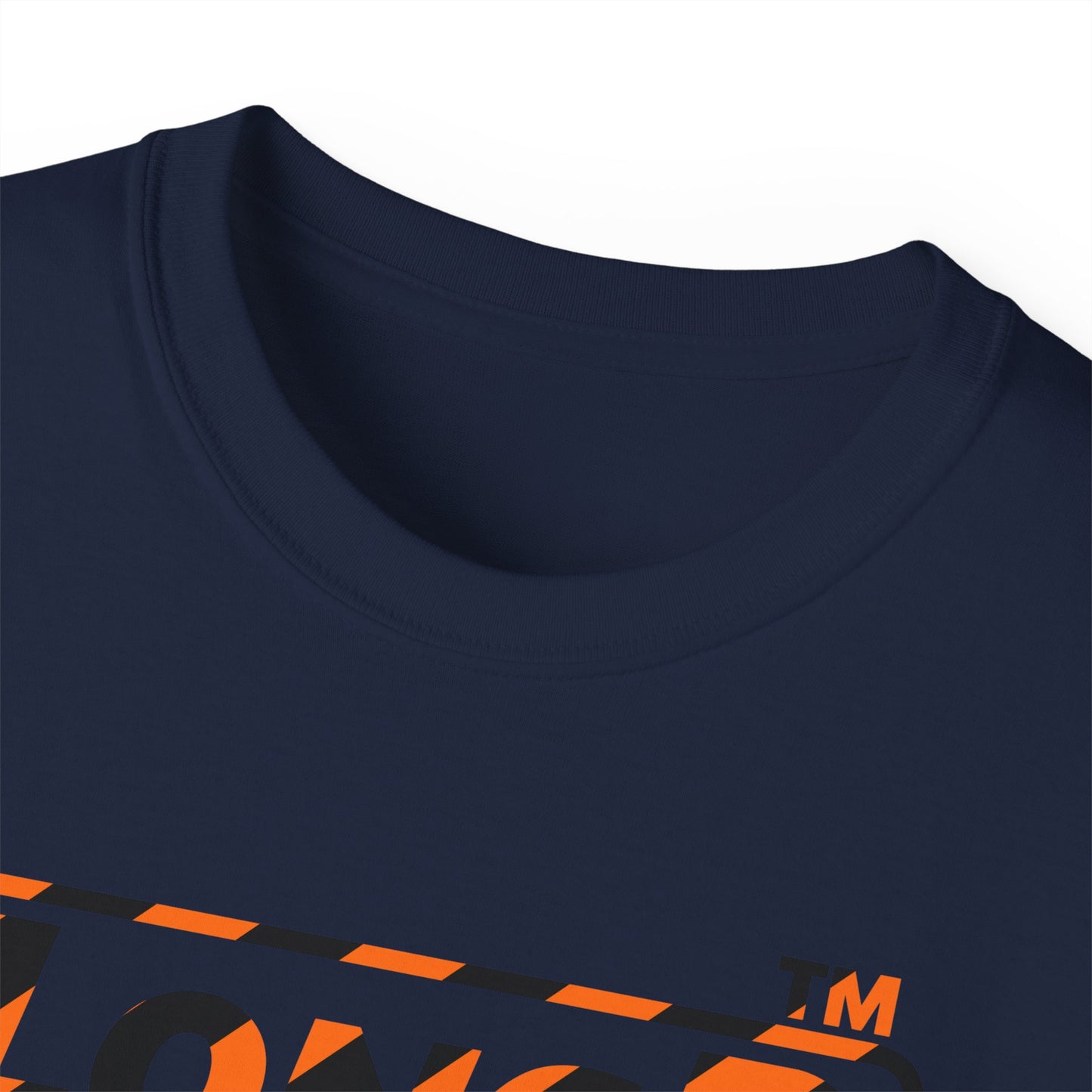 LongD Chicago positive 12-striped 4-print logo (Halloween colors) cotton tee