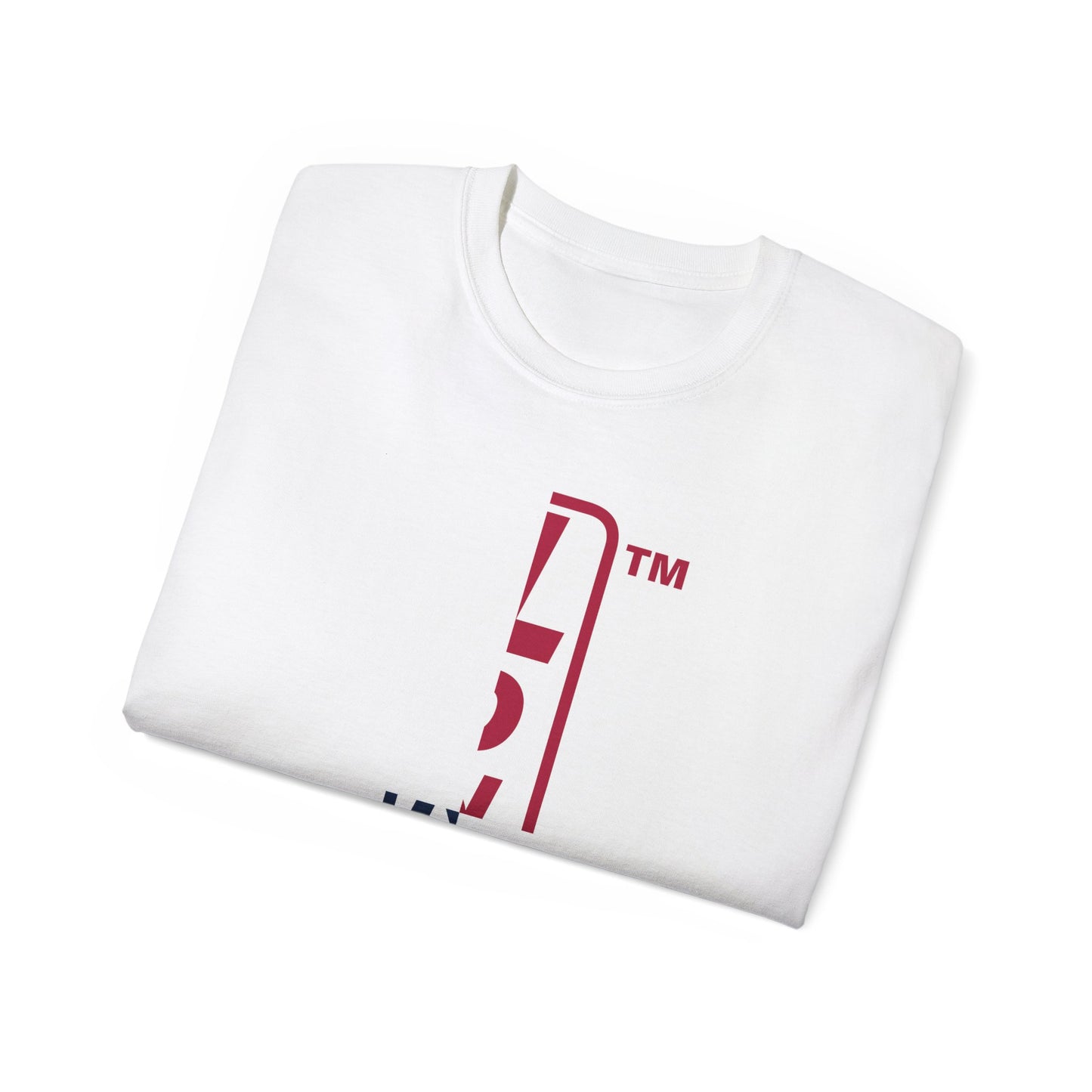 LongD cotton tee positive quarters Hyde Park upright logo (Patriotic colors)