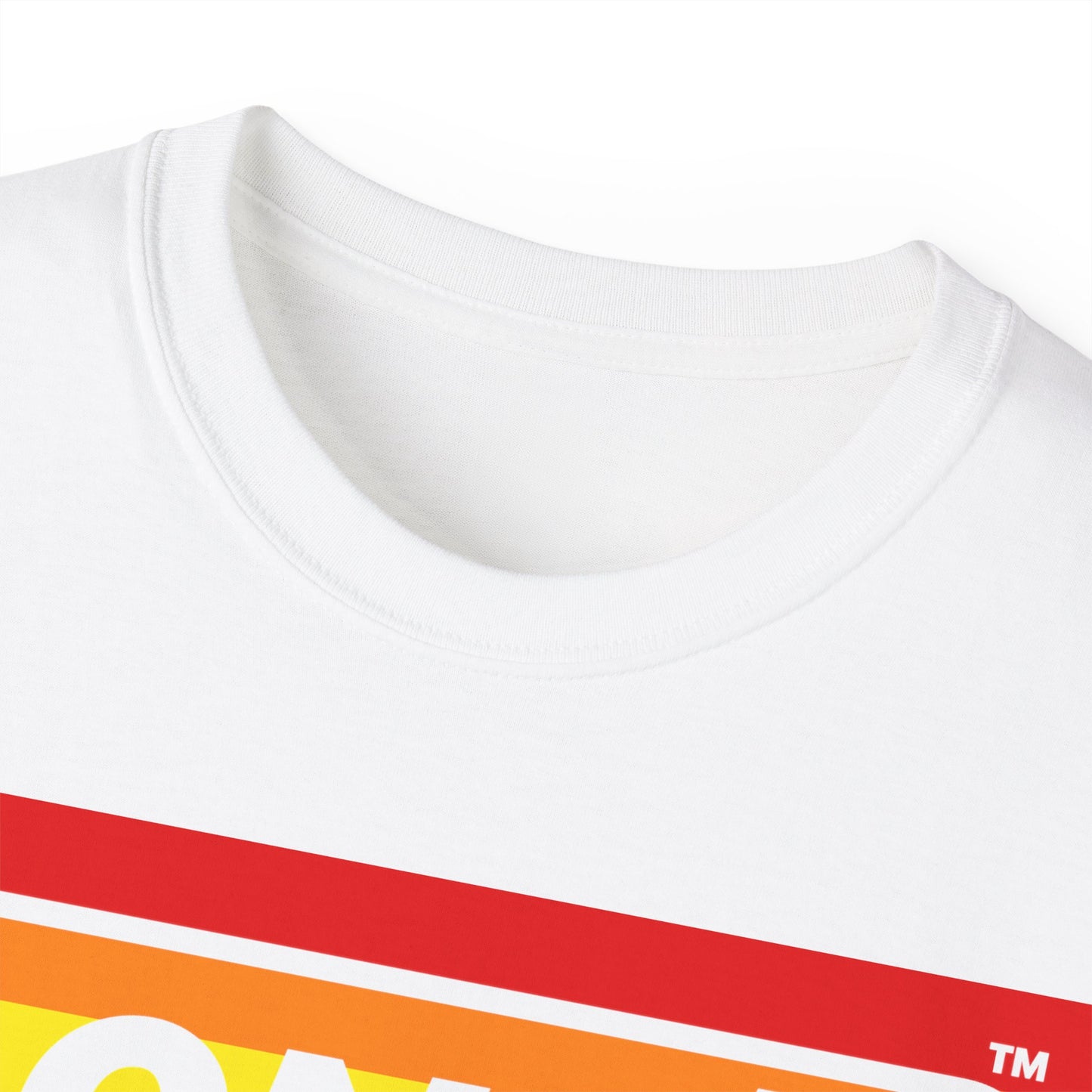 LongD® Logo Cotton Tee Pride striped negative text