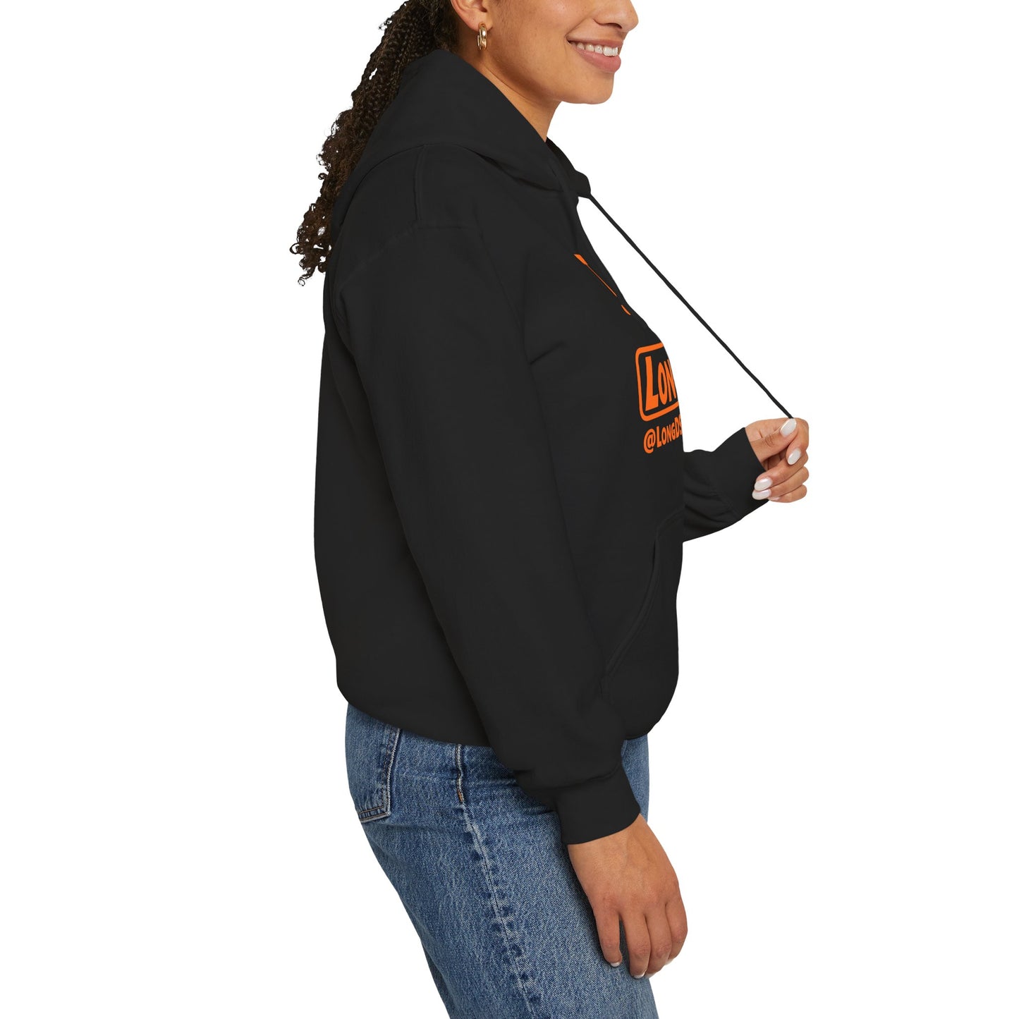 I Pumpkin LongD® Logo Hoodie orange basic tag logo
