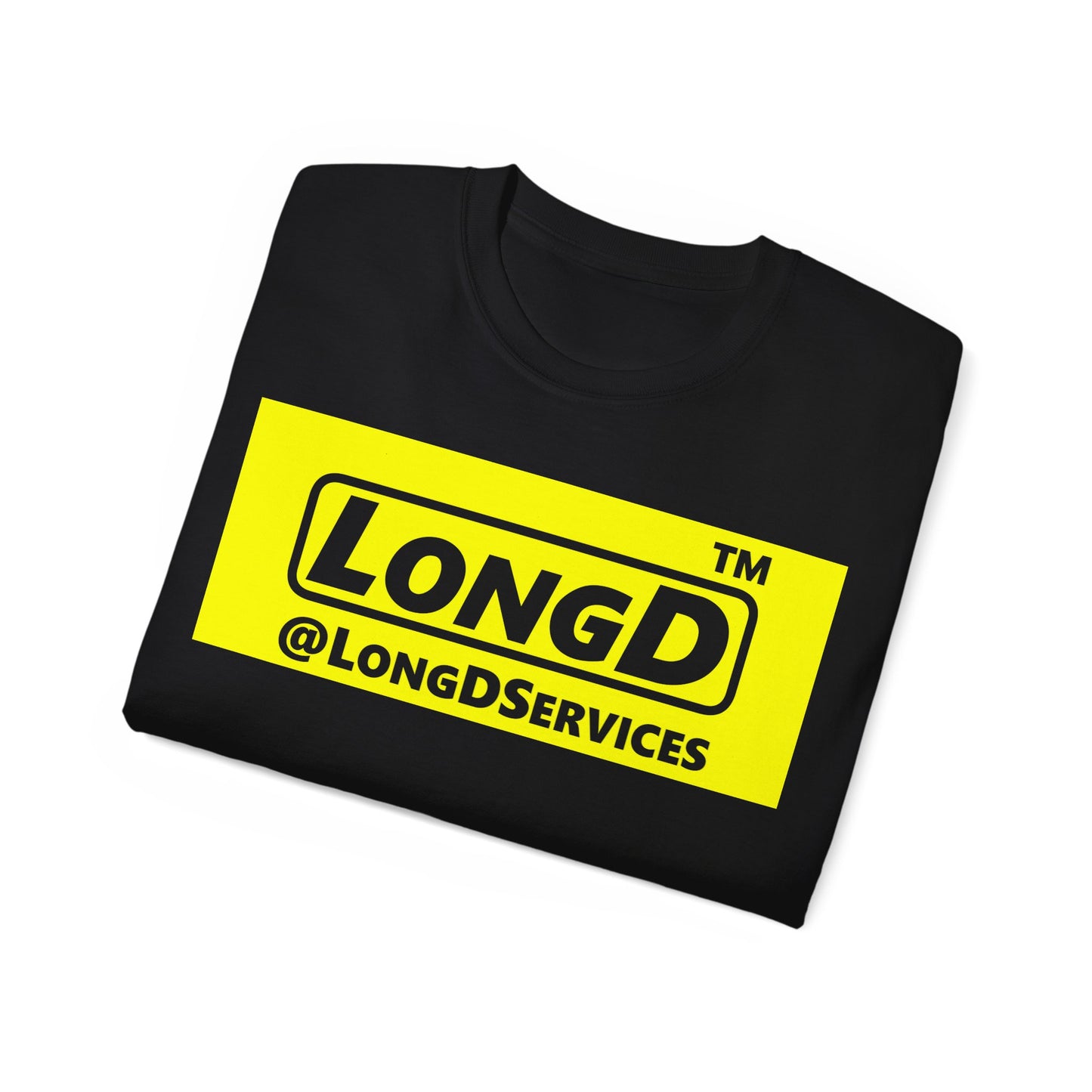 LongD® Logo Cotton Tee negative reverse basic logo