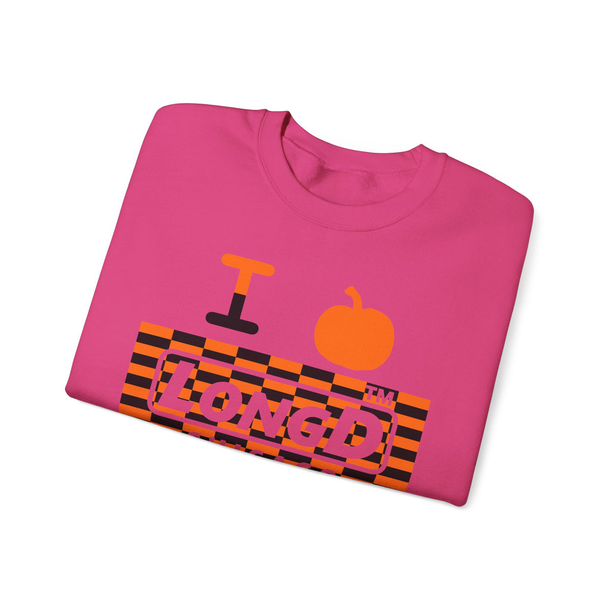 I pumpkin LongD Chicago negative tiled logo crewneck sweatshirt