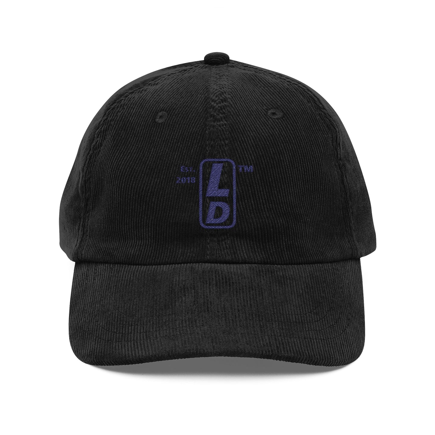 Embroidered Corduroy Cap basic official logo upright initials